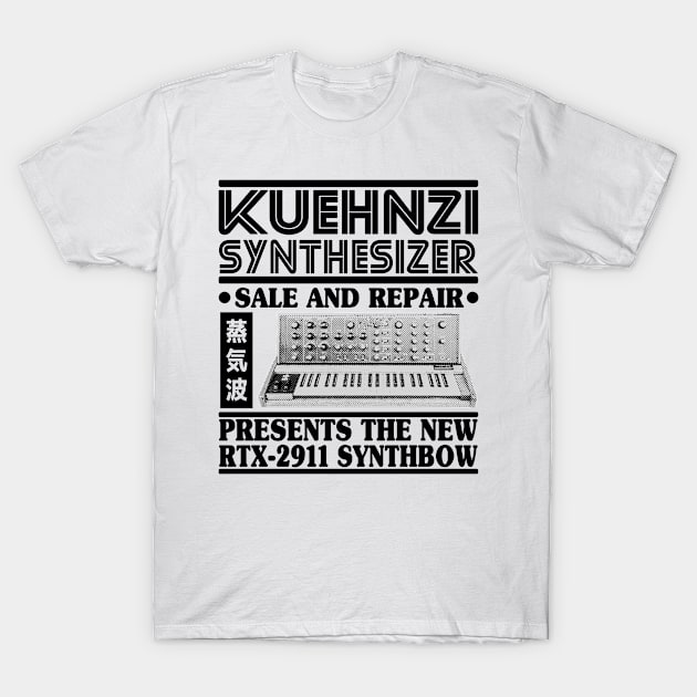 Synthesizer Analog Modular Retro Vintage Synth T-Shirt by Kuehni